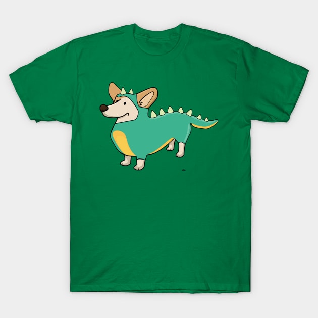 Corgisaurus T-Shirt by Wanderingangel